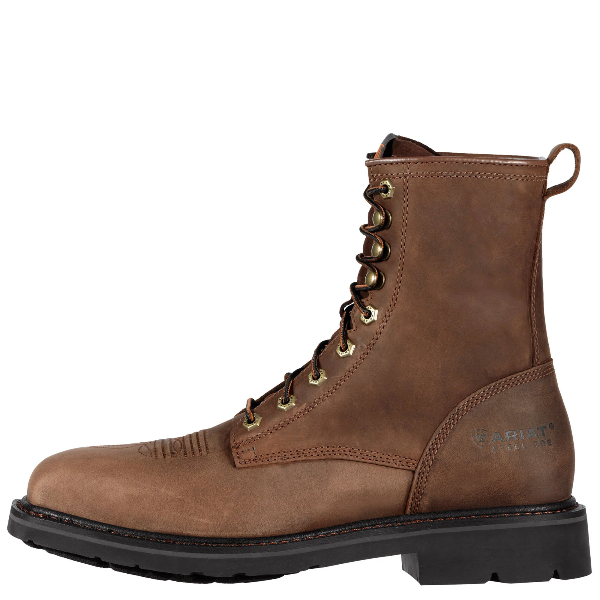 Men's Ariat Cascade 8" Wide Square Toe Steel Toe Work Boot - Image 6