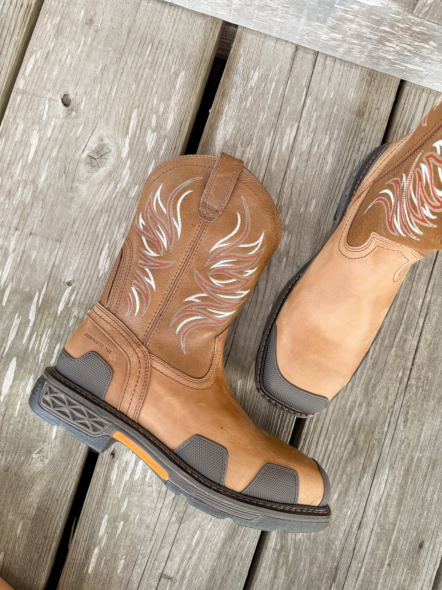 MEN'S ARIAT OVERDRIVE COMPOSITE TOE WORK BOOT - Image 4
