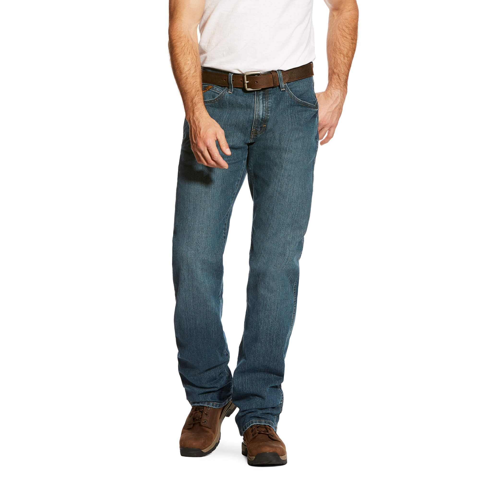 Men's Ariat Rebar M4 Relaxed DuraStretch Basic Boot Cut Jean - Image 2