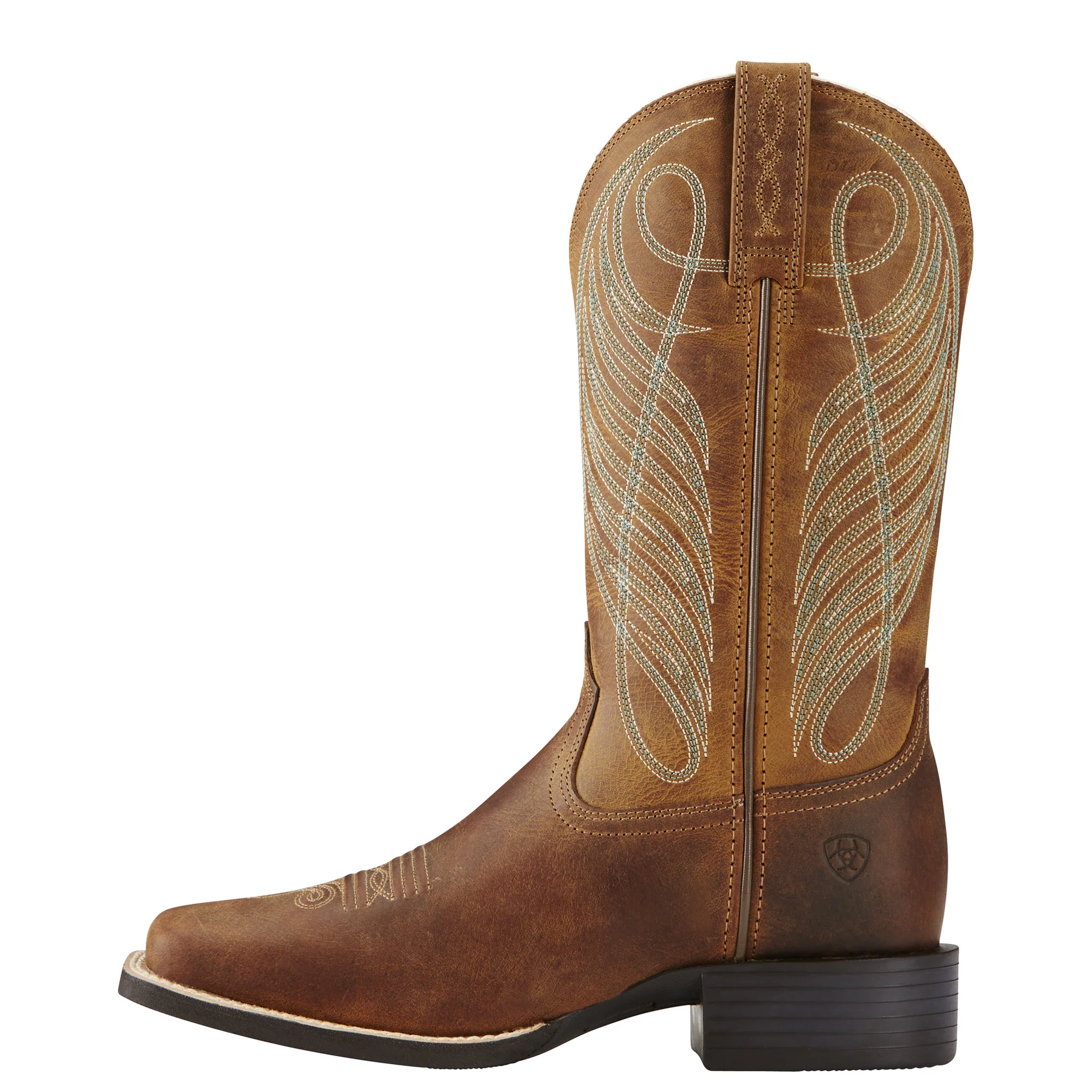 Women's Ariat Round Up Wide Square Toe Western Boot - Image 2