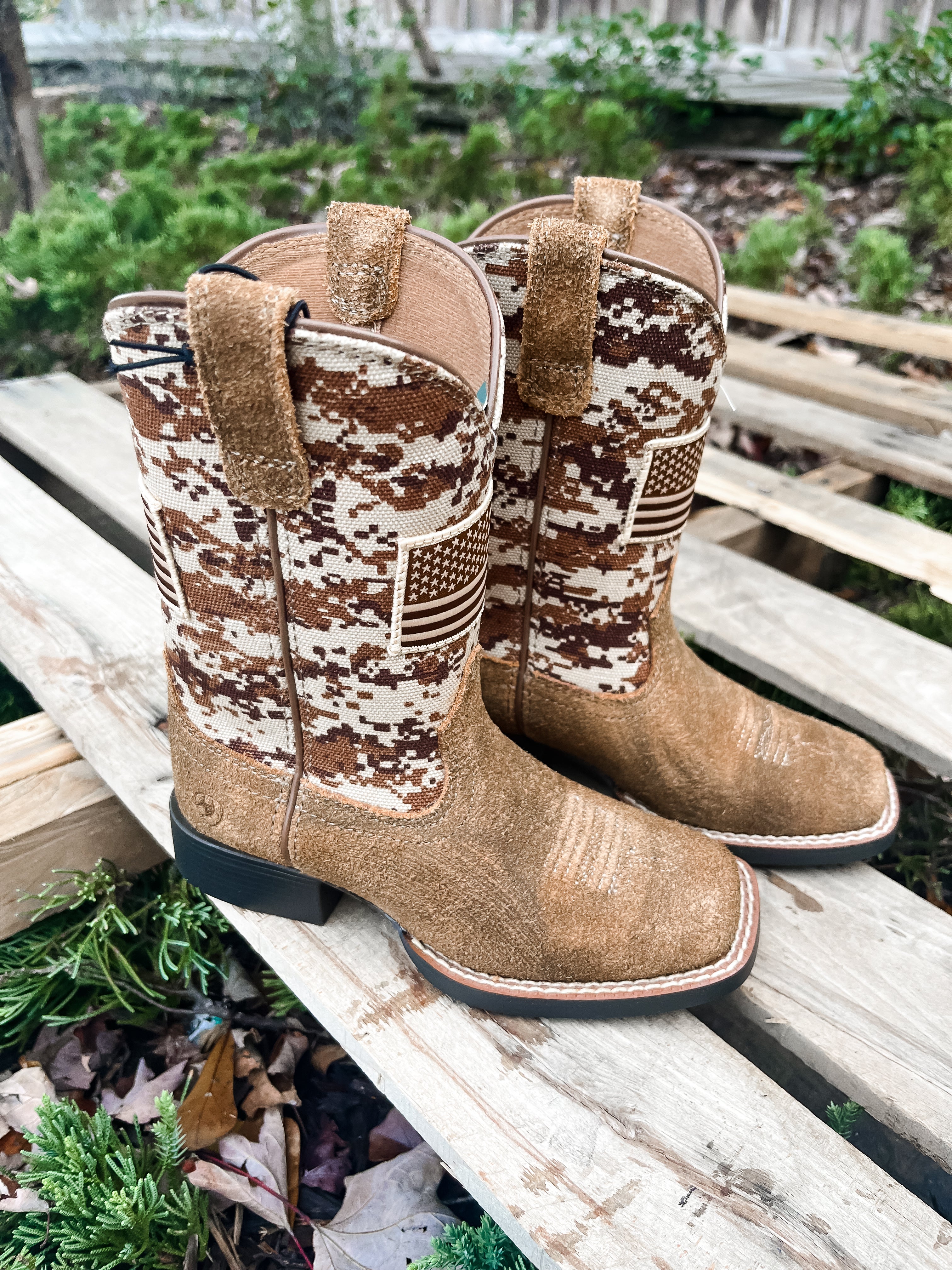 Ariat Youth Patriot Leather Western Boots - Image 10