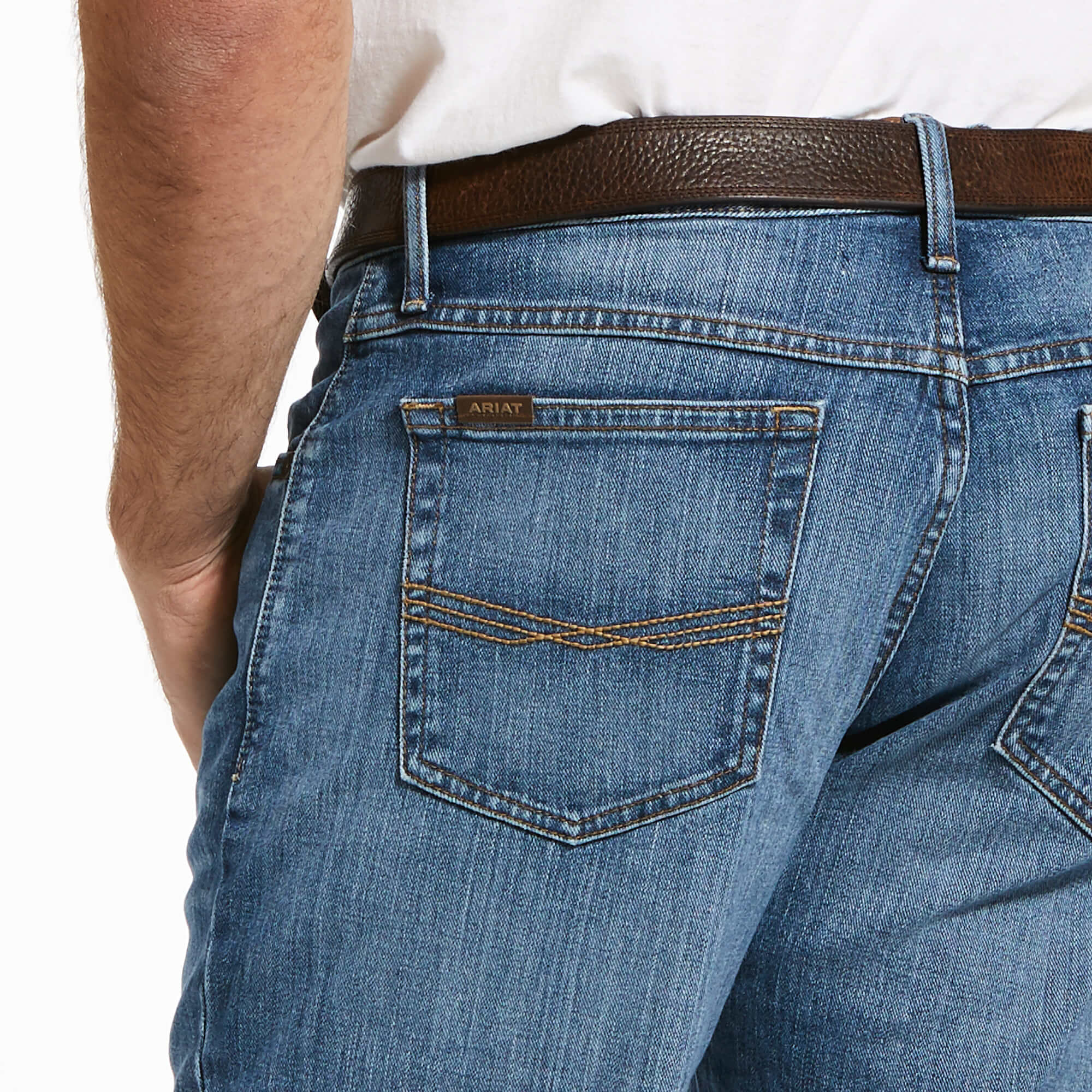 MEN'S ARIAT M2 RELAXED STRETCH LEGACY BOOT CUT JEAN - Image 4