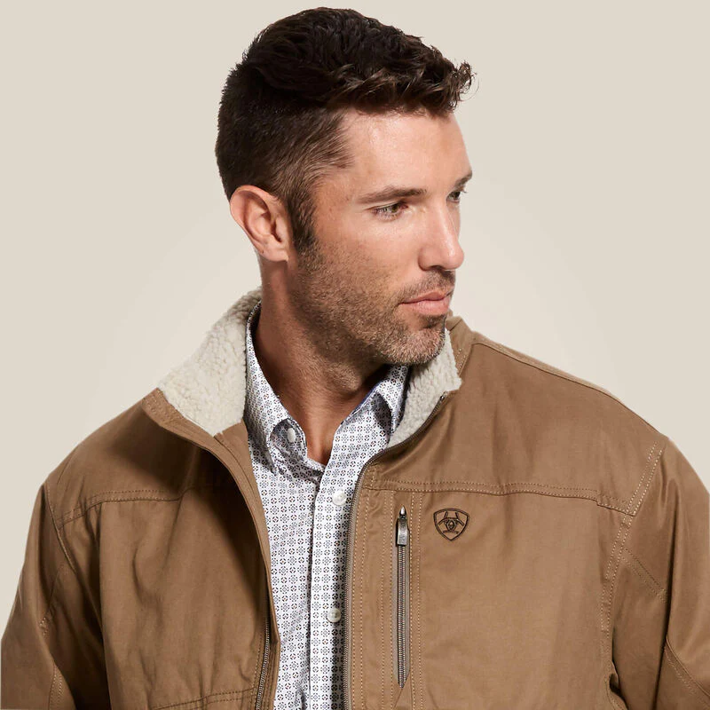 Ariat Men's Grizzly Canvas Jacket in Cub - Image 3