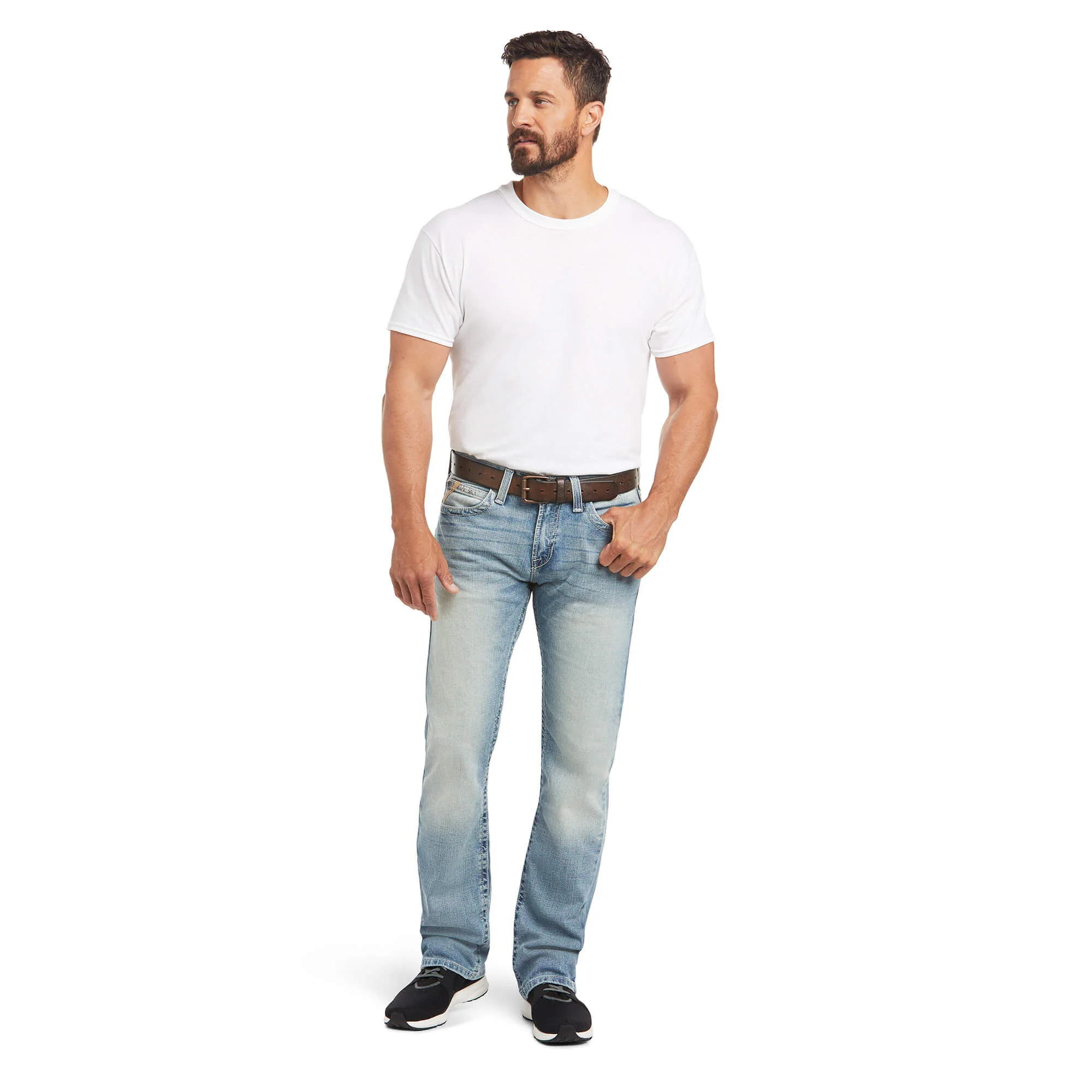 Men's Ariat M7 Rocker Stretch Stirling Stackable Straight Leg Jean - Image 6