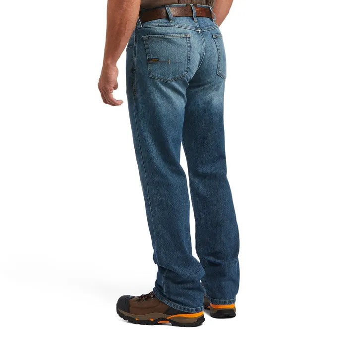 Men's Ariat Rebar Edgewood M5 Stackable Straight Leg Jeans - Image 3