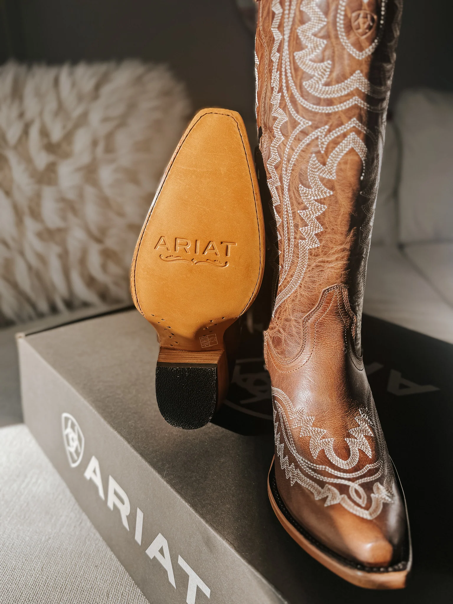 Ariat Women's Casanova Western Boots in Shades of Grain - Image 6