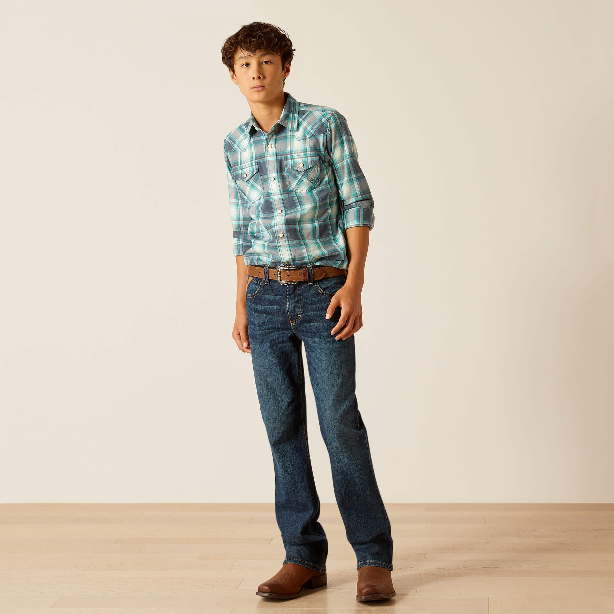 Kid's Ariat Harrington Retro Fit Shirt - Image 3