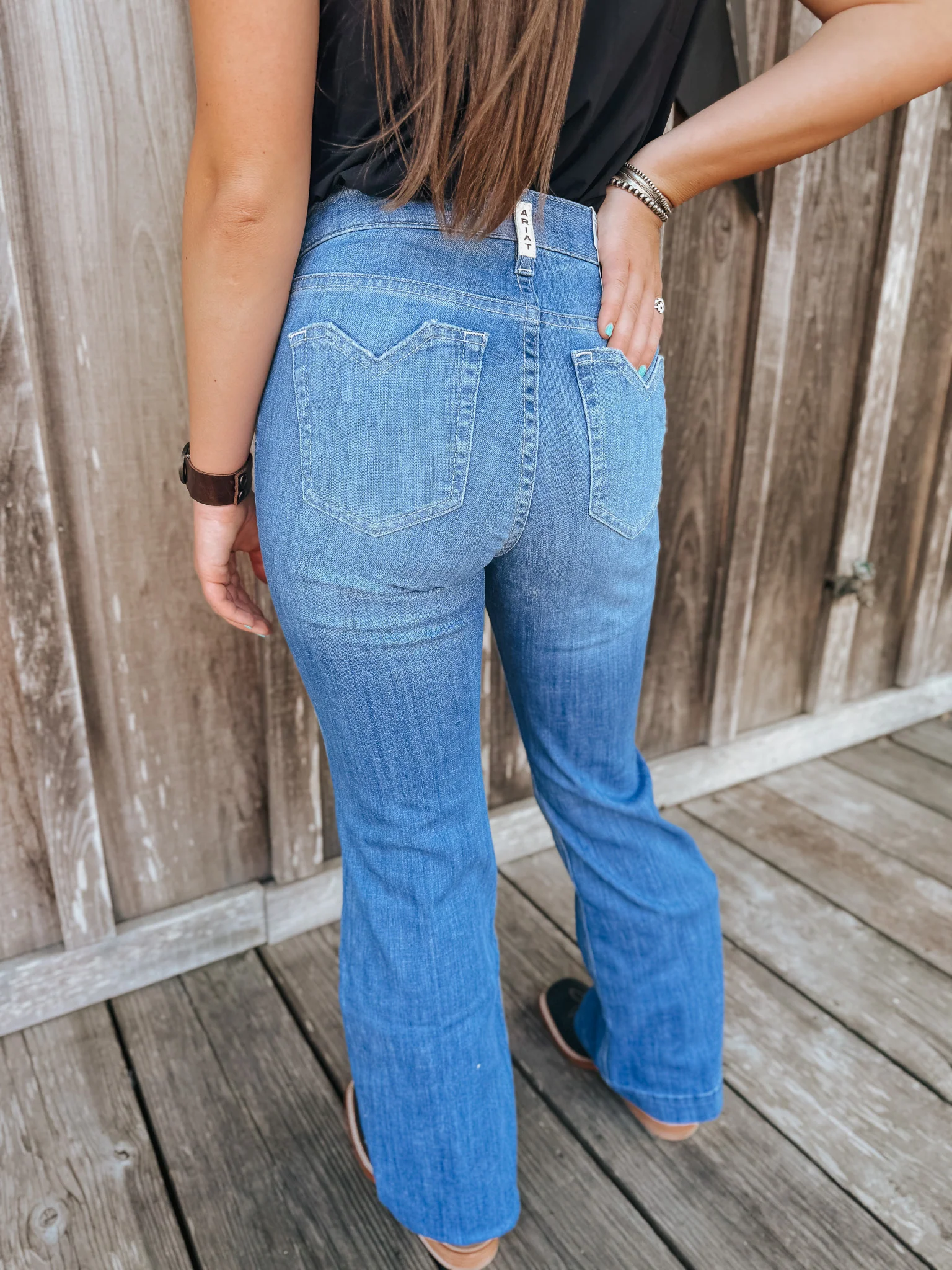 Women's Ariat High Rise Clair Slim Trouser Jeans - Image 18