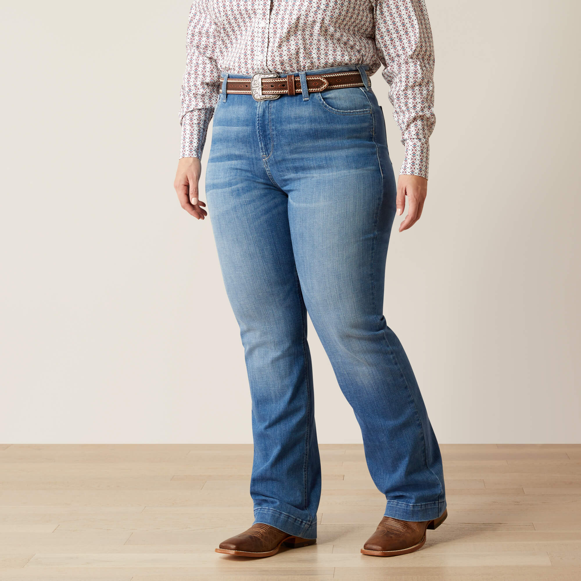 Women's Ariat High Rise Clair Slim Trouser Jeans - Image 3