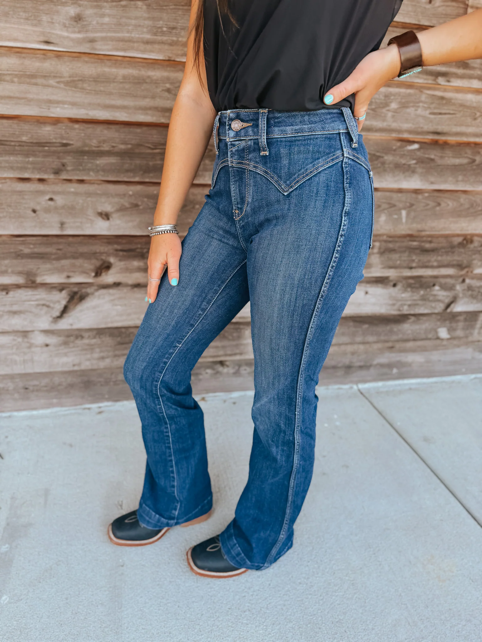 Women's Ariat High Rise Fiorella Slim Trouser Jeans - Image 11