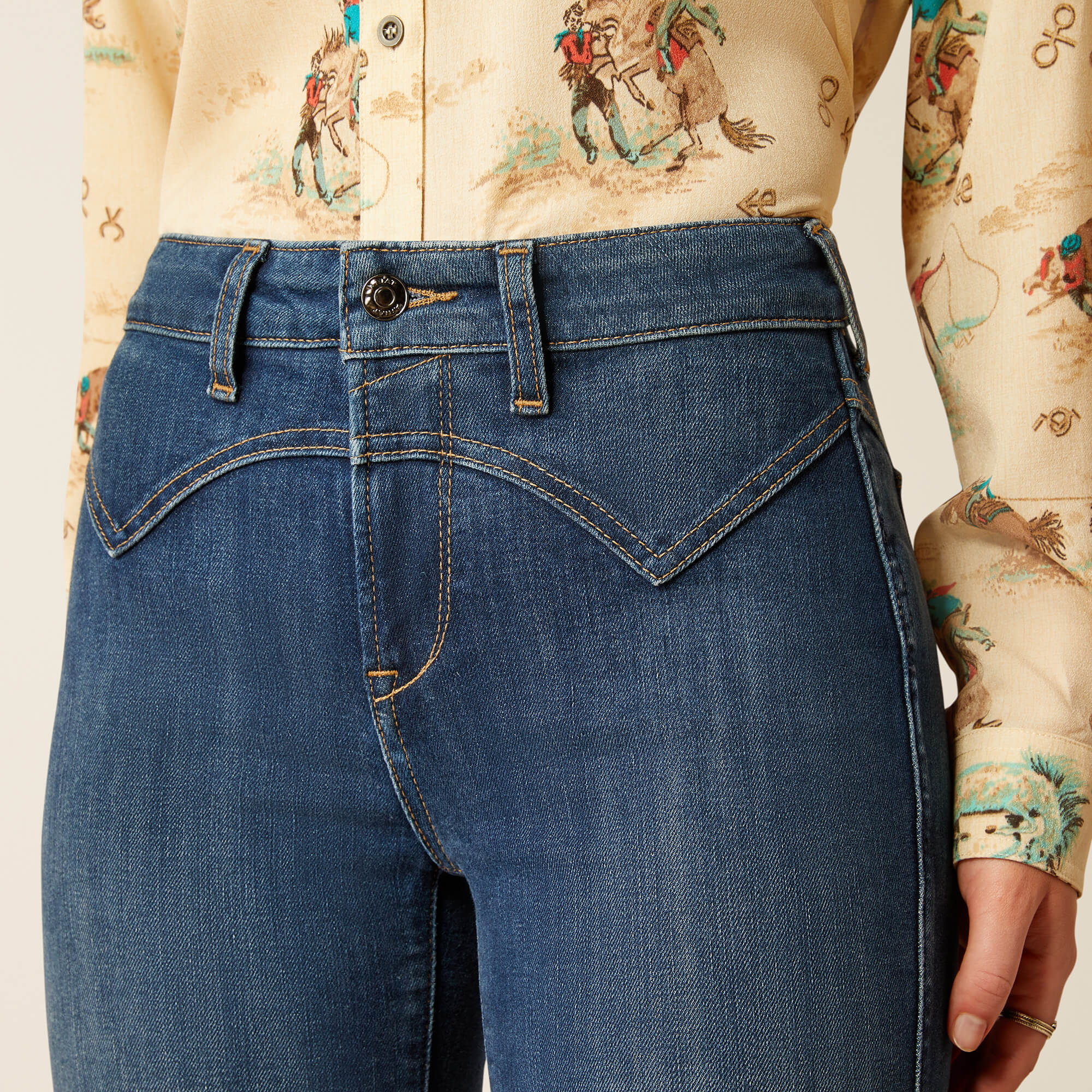 Women's Ariat High Rise Fiorella Slim Trouser Jeans - Image 6