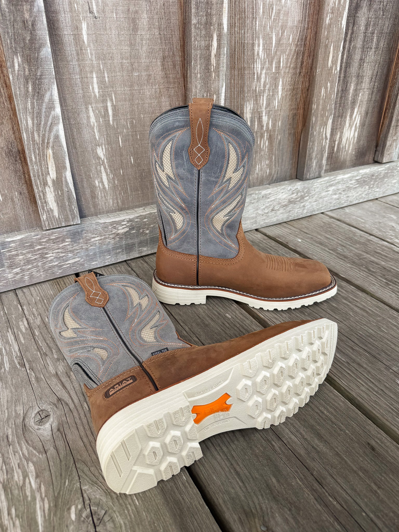 Men's Ariat Activator VentTEK Square Steel Toe Work Boots - Image 2