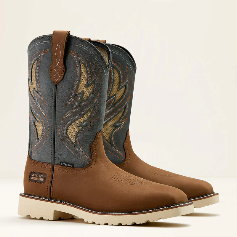 Men's Ariat Activator VentTEK Square Steel Toe Work Boots - Image 6