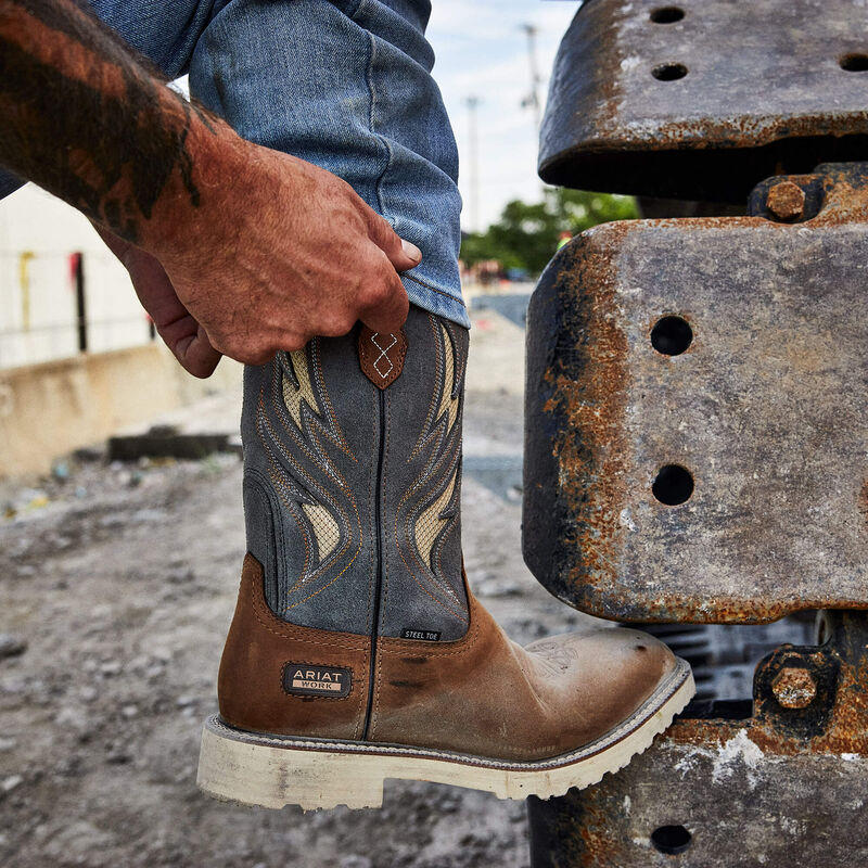 Men's Ariat Activator VentTEK Square Steel Toe Work Boots - Image 8