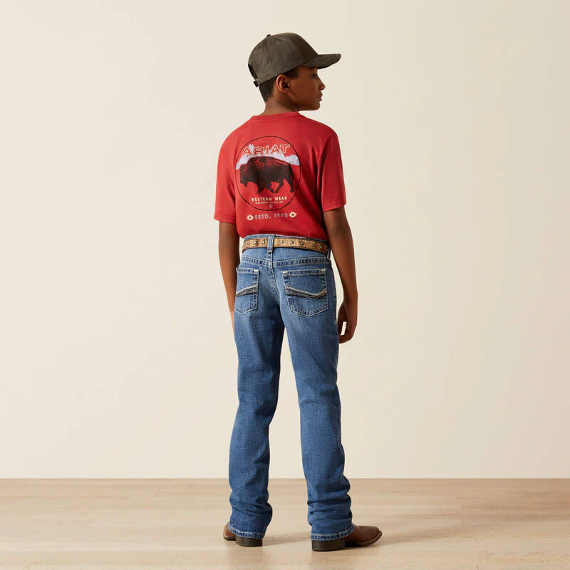 Ariat Boy's B4 Relaxed August Boot Cut Jeans