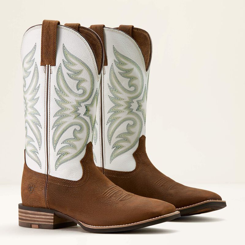 Men's Ariat Ricochet Wide Square Toe Cowboy Boots - Image 8