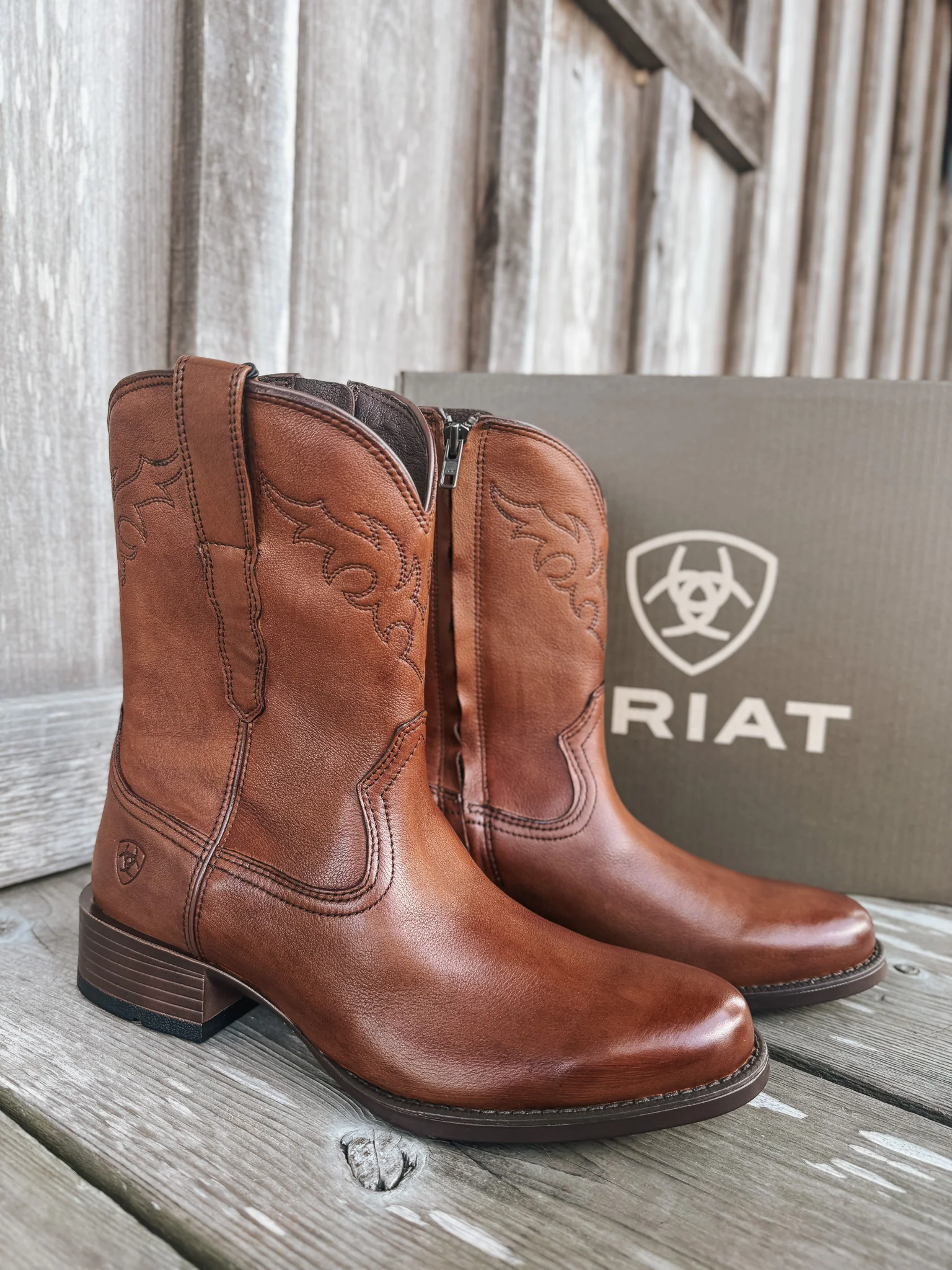 Men's Ariat Sonoro Roper Toe Western Boots - Image 10