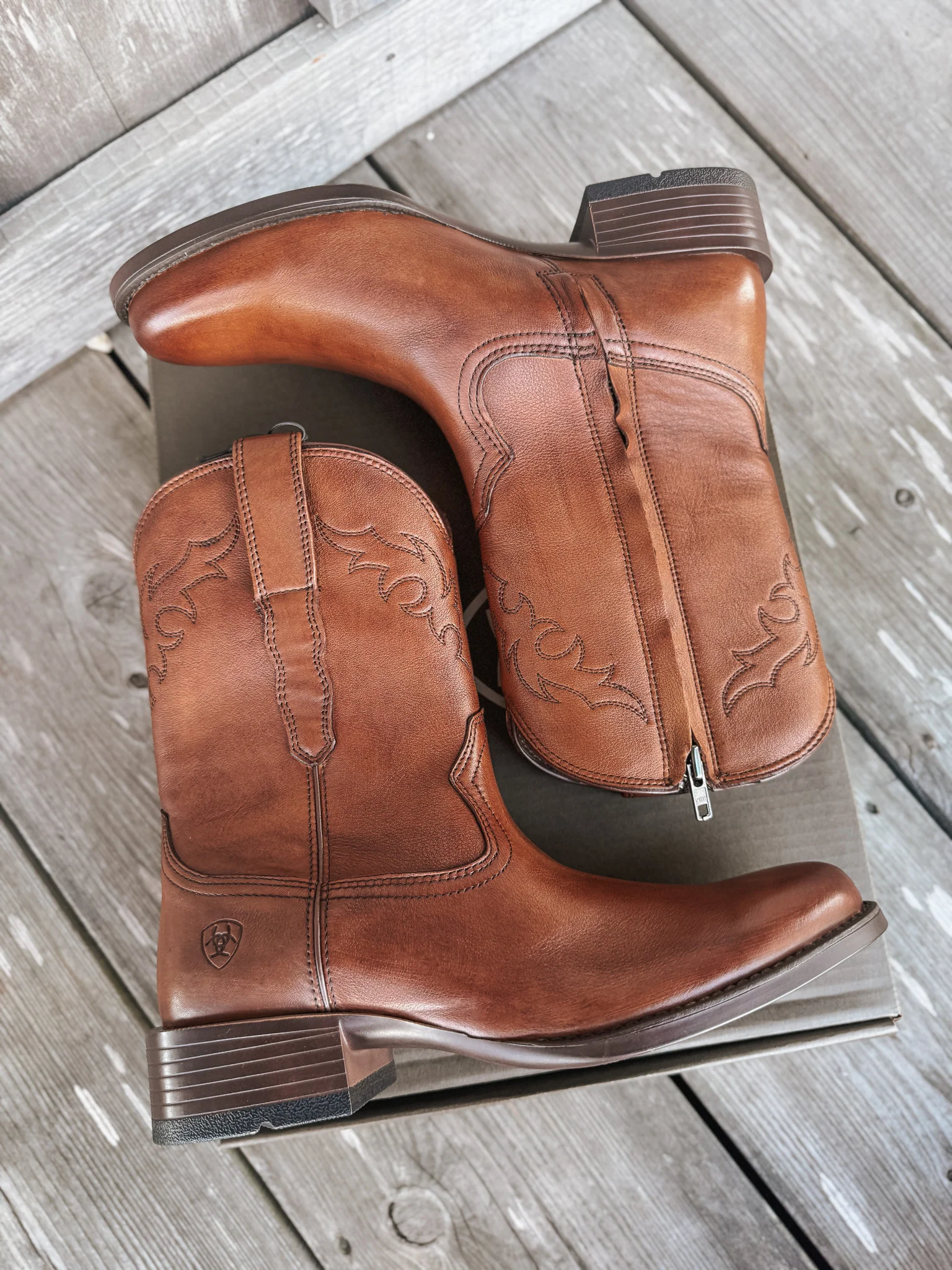 Men's Ariat Sonoro Roper Toe Western Boots - Image 9
