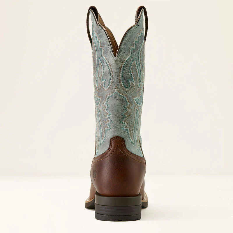 Women's Ariat Hybrid Ranchwork Wide Square Toe Western Boots - Image 6