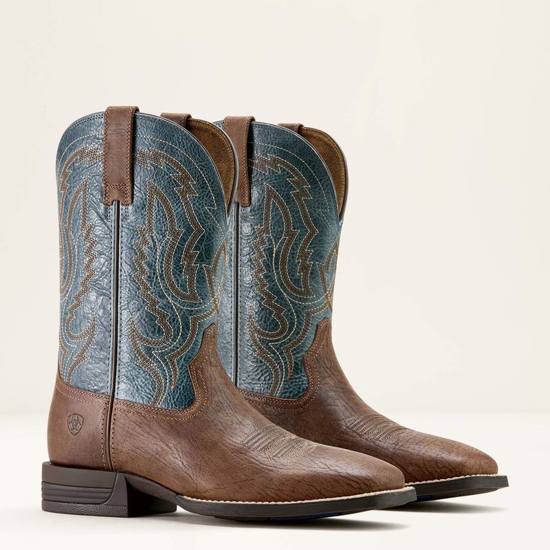 Men's Ariat Steadfast Wide Square Toe Cowboy Boots - Image 7