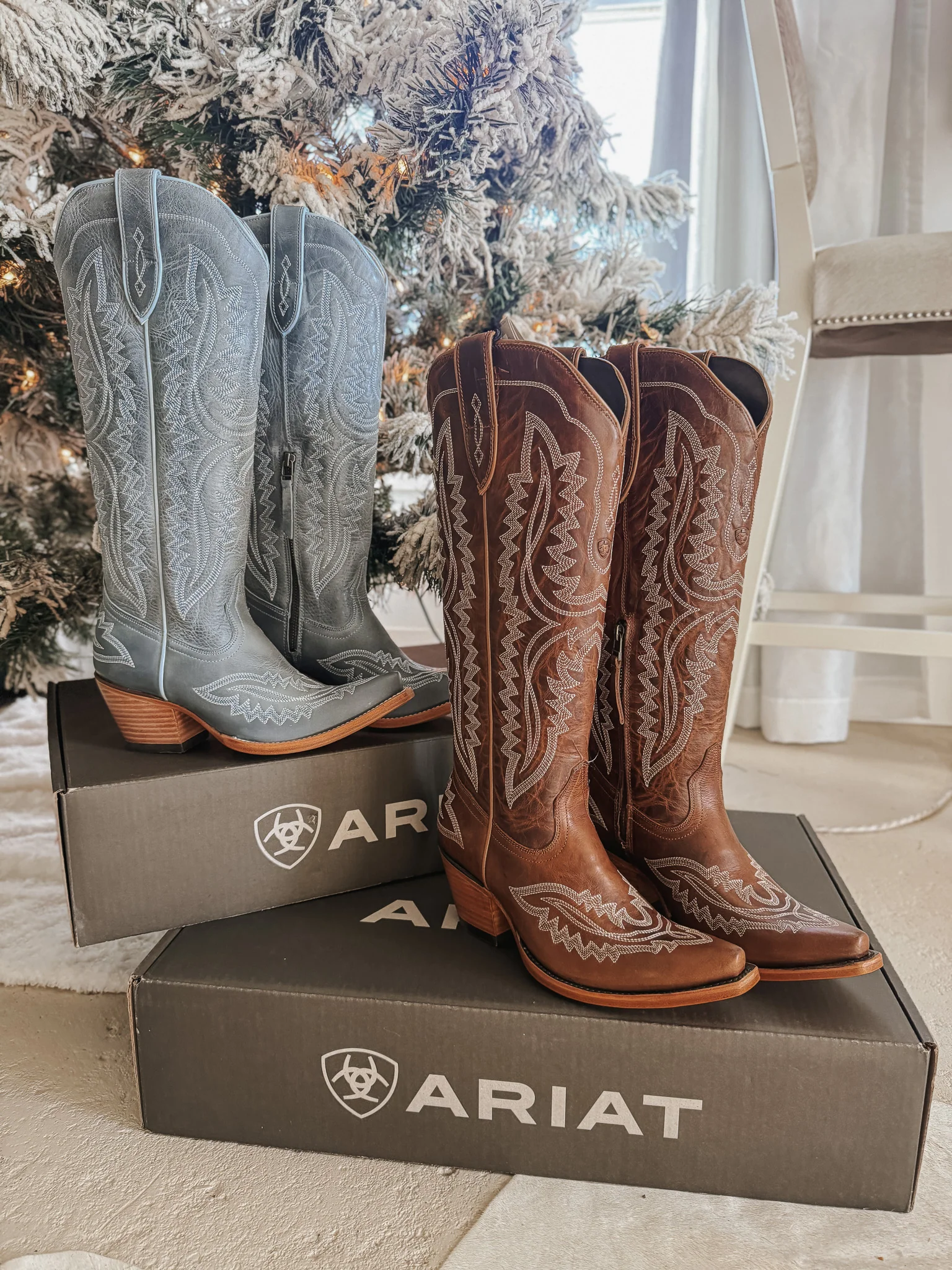 Ariat Women's Casanova Western Boots in Vintage Denim - Image 6