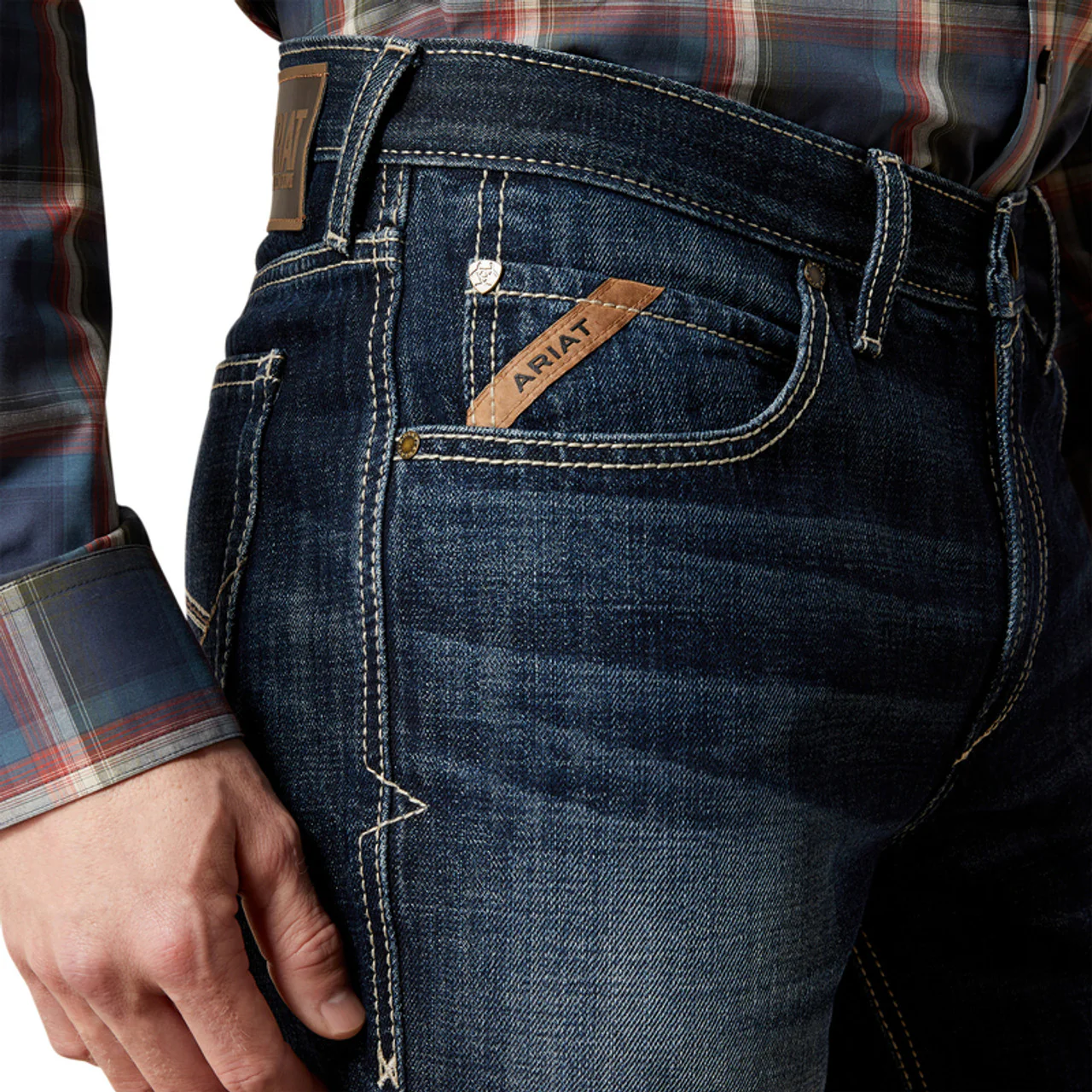 Men's Ariat M2 Traditional Relaxed Mayfield Boot Cut Jeans - Image 4