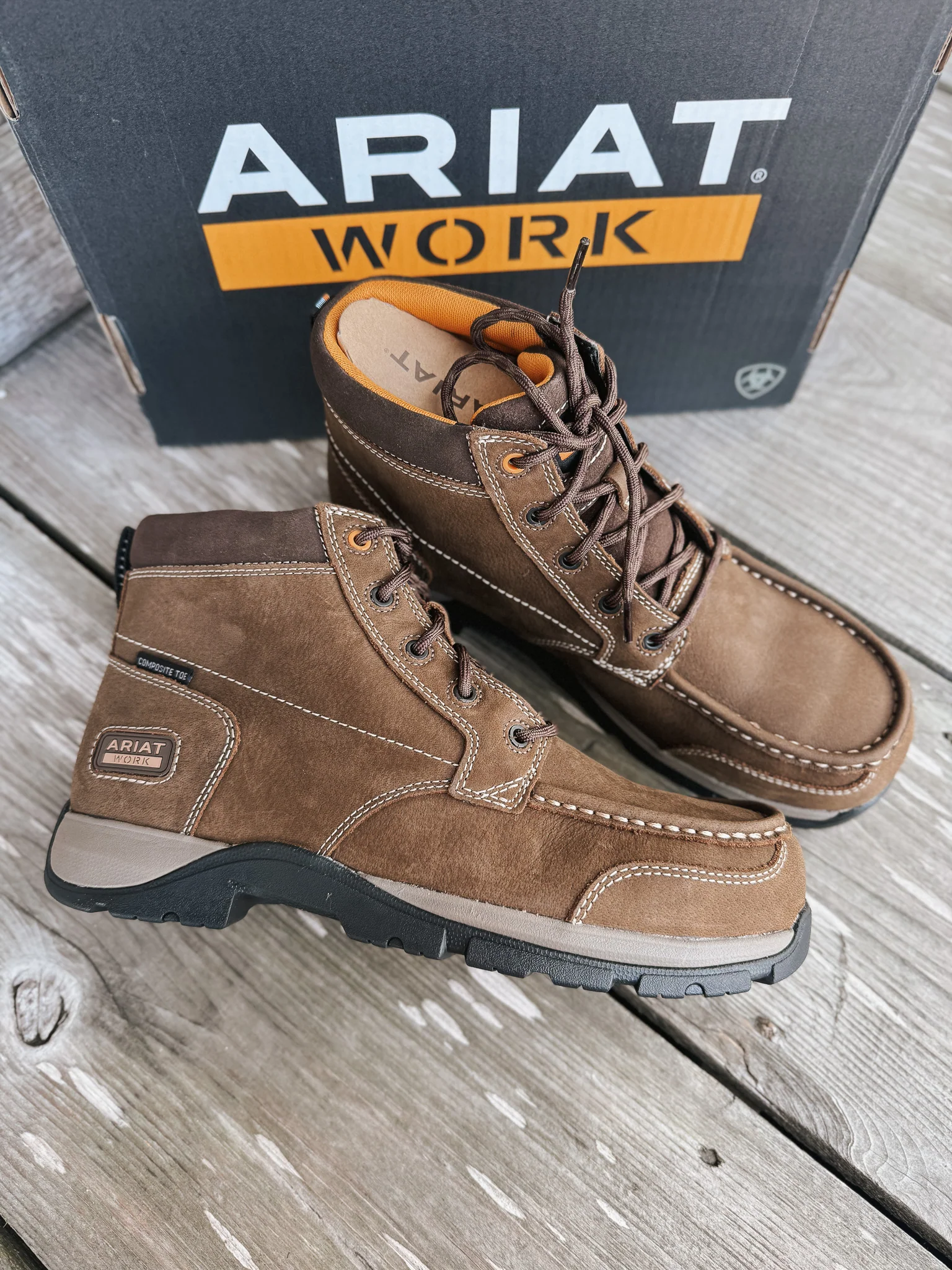Men's Ariat Edge Chukka 6" Composite Toe Work Boot - Image 14