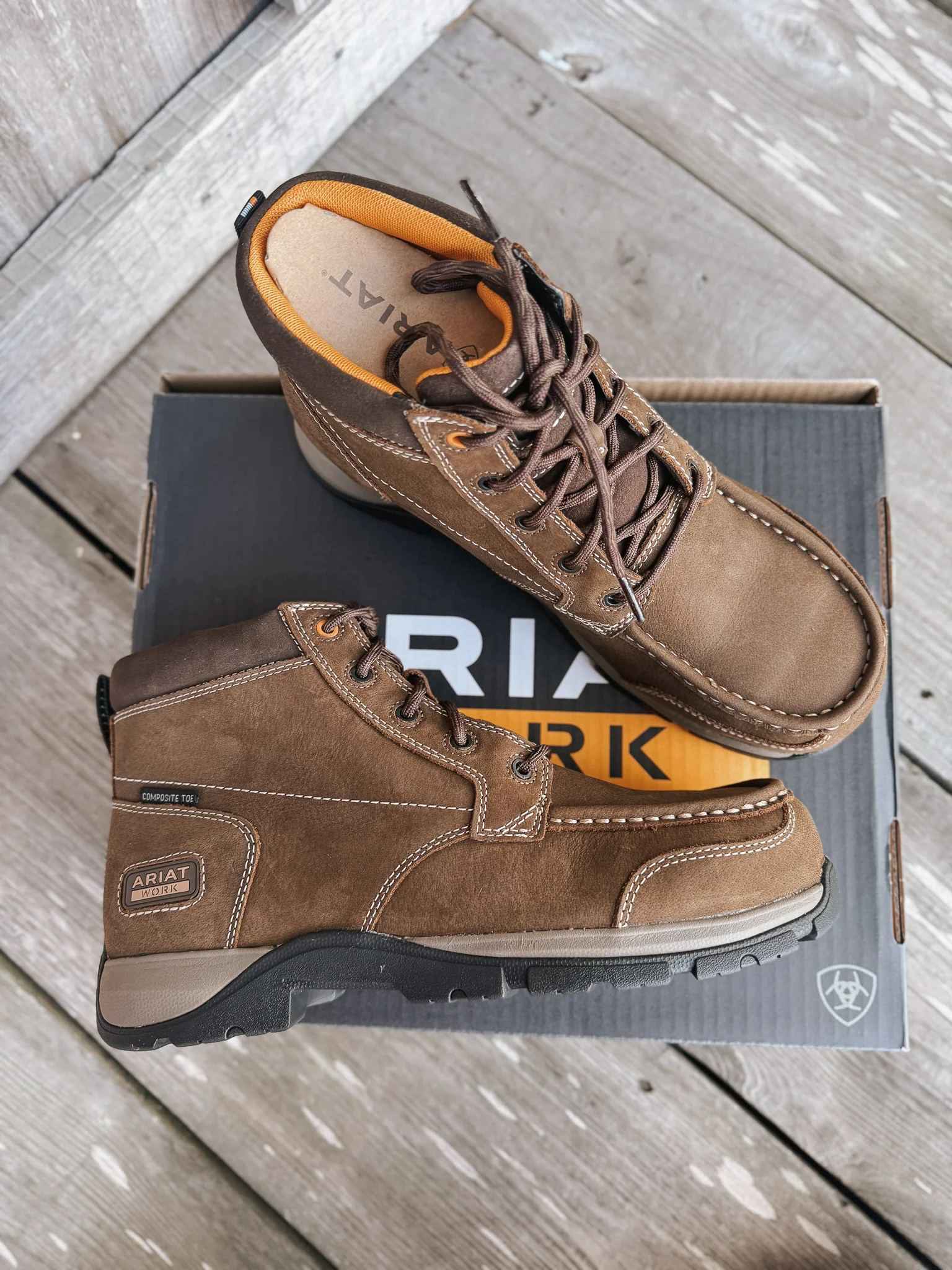 Men's Ariat Edge Chukka 6" Composite Toe Work Boot - Image 16
