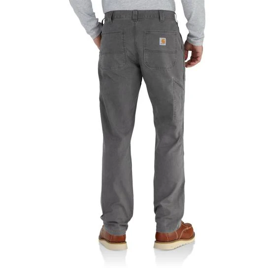 MEN'S CARHARTT RUGGED FLEX RELAXED FIT CANVAS WORK PANT IN GRAVEL - Image 2