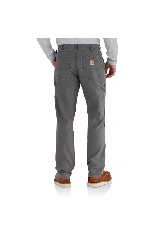 Men's Carhartt Rugged Flex Relaxed Fit Canvas Work Pants In Dark Khaki - Image 2
