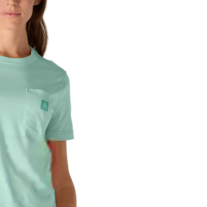 Carhartt Women's Relaxed Tee in Fresh Mint - Image 6