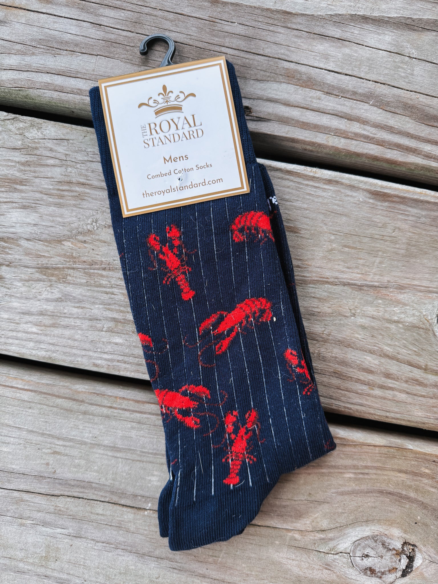 Men's Royal Standard Lets Get Cray Crawfish Socks