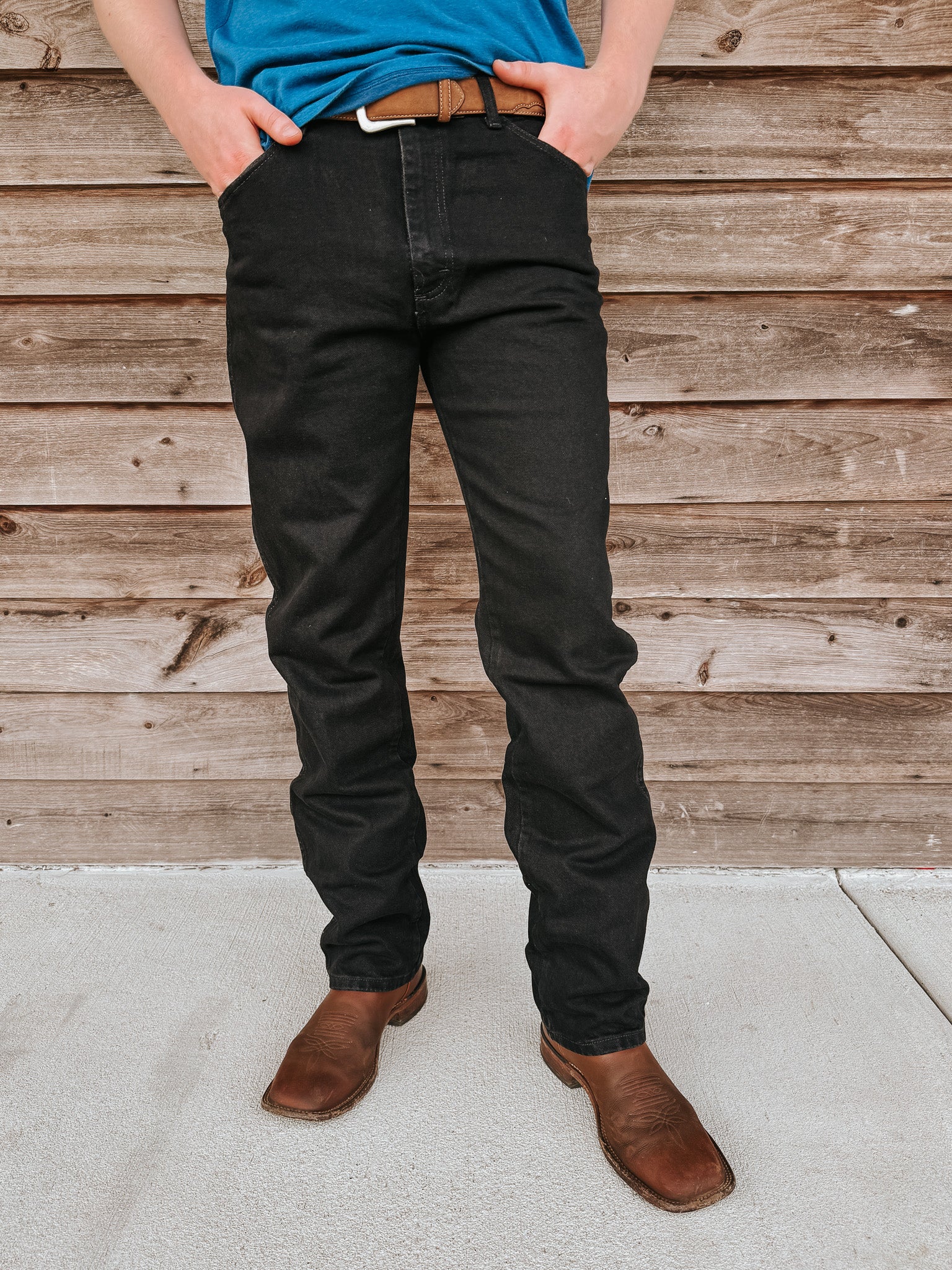 Men's Wrangler Cowboy Cut® Original Fit Jean in Black - Image 12