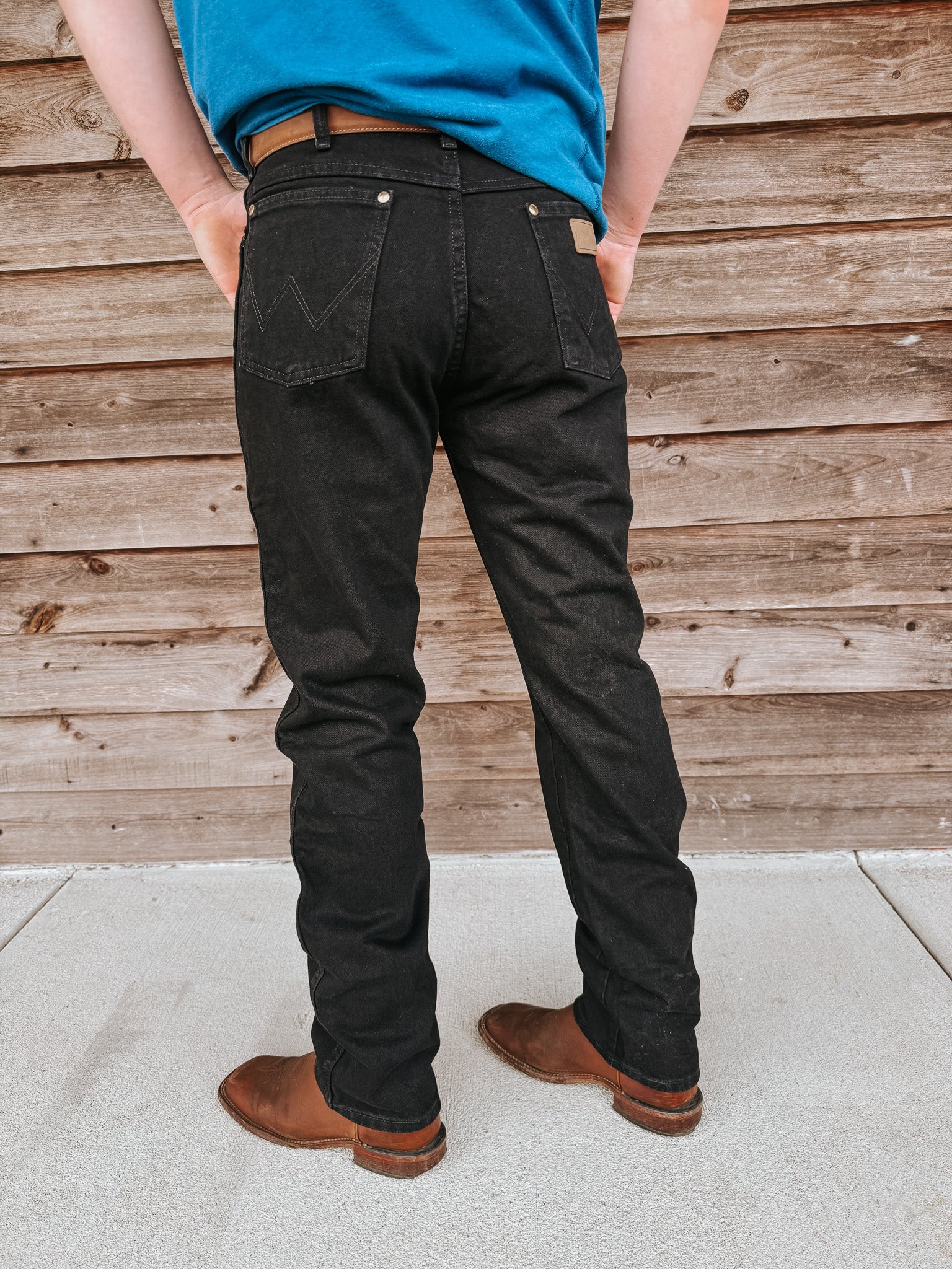 Men's Wrangler Cowboy Cut® Original Fit Jean in Black - Image 3