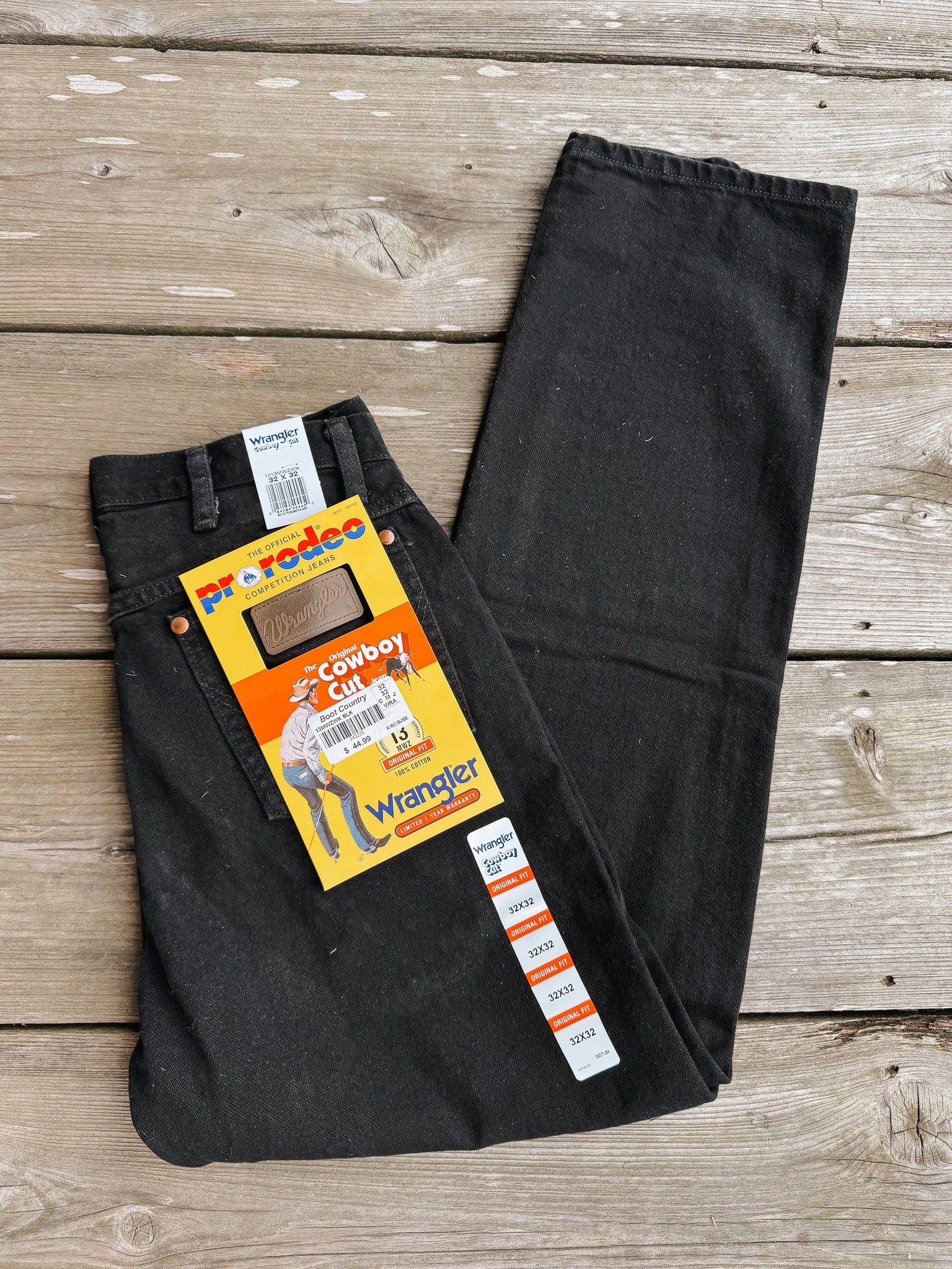 Men's Wrangler Cowboy Cut® Original Fit Jean in Black - Image 5