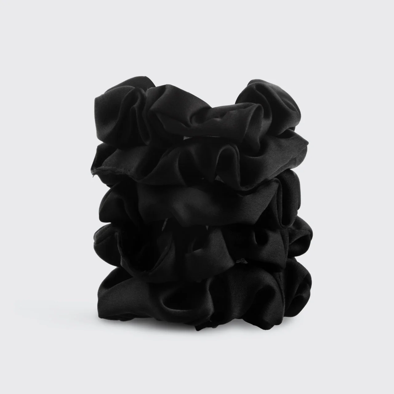 Kitsch Satin Sleep Scrunchies 5pc - Black - Image 4