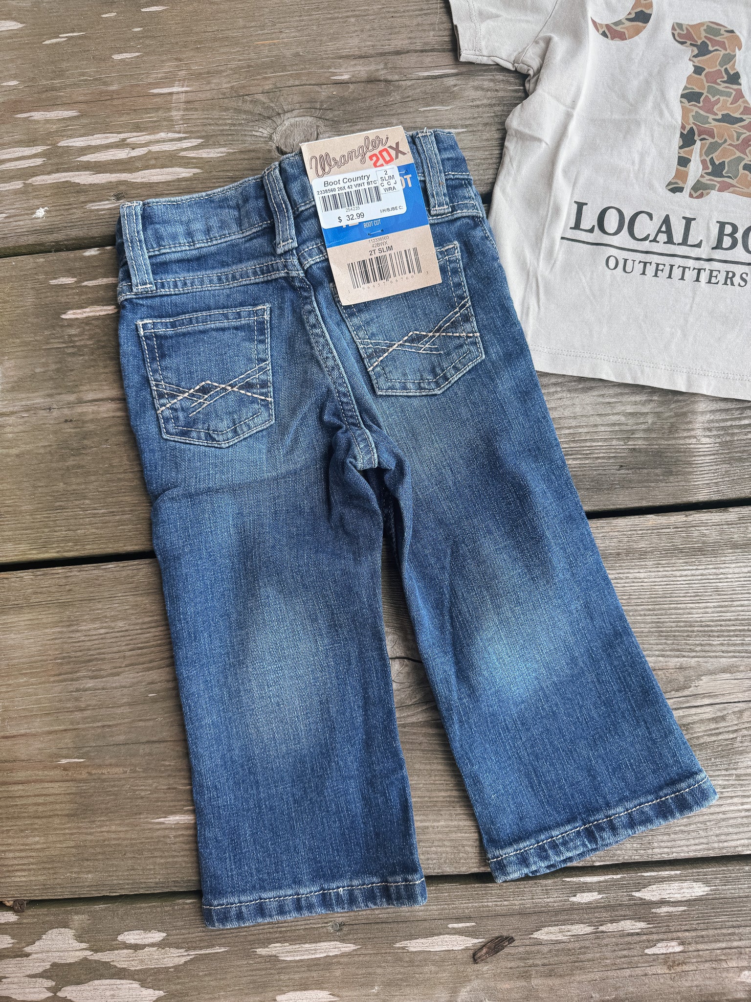 Wrangler Boy's Toddler & Youth 20X No. 42 Vintage Bootcut Slim Fit Jeans
