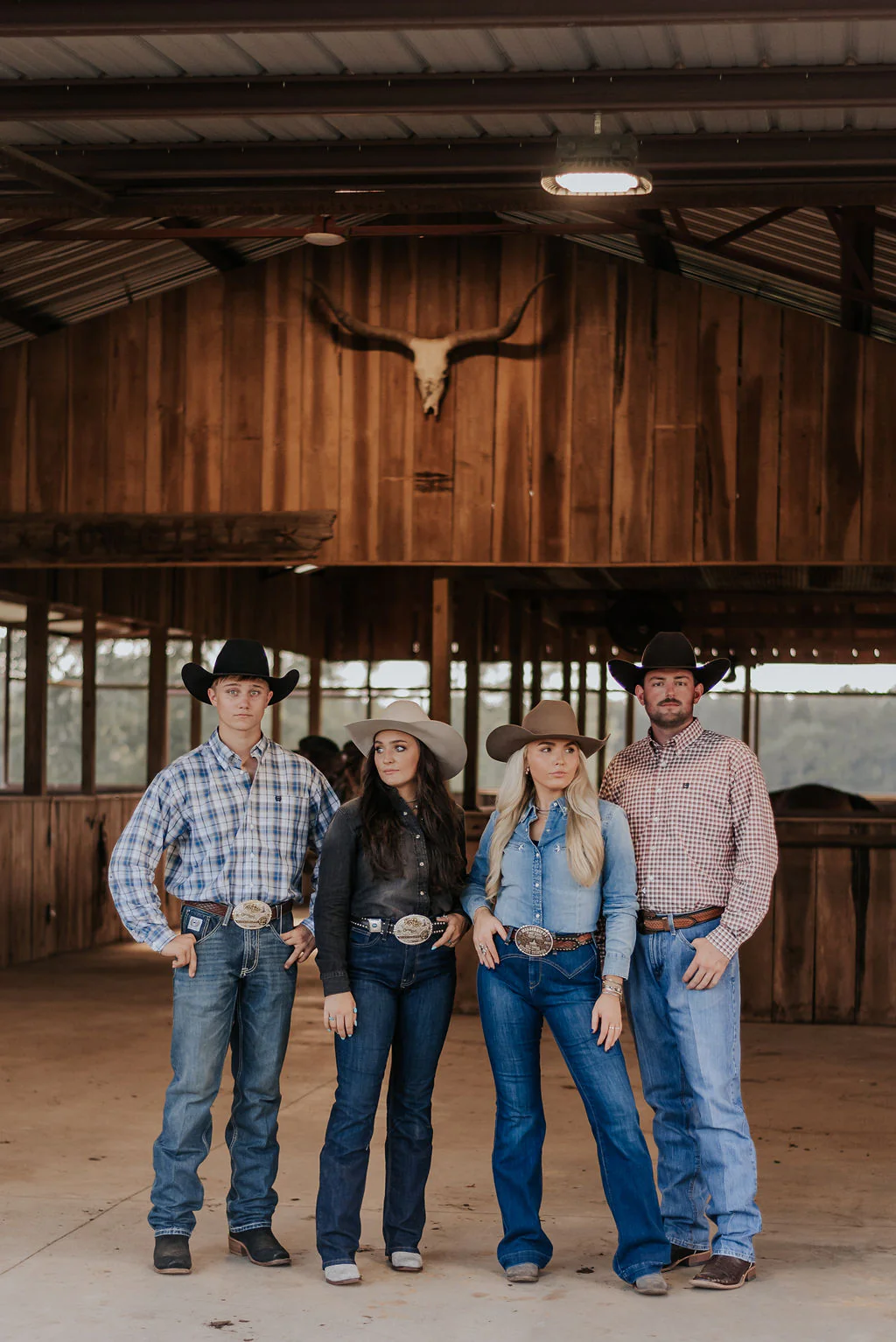 Women's Wrangler Black Denim Cowboy Snap Shirt - Image 4