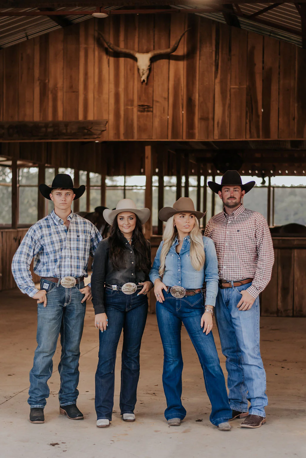 Women's Wrangler Black Denim Cowboy Snap Shirt - Image 5