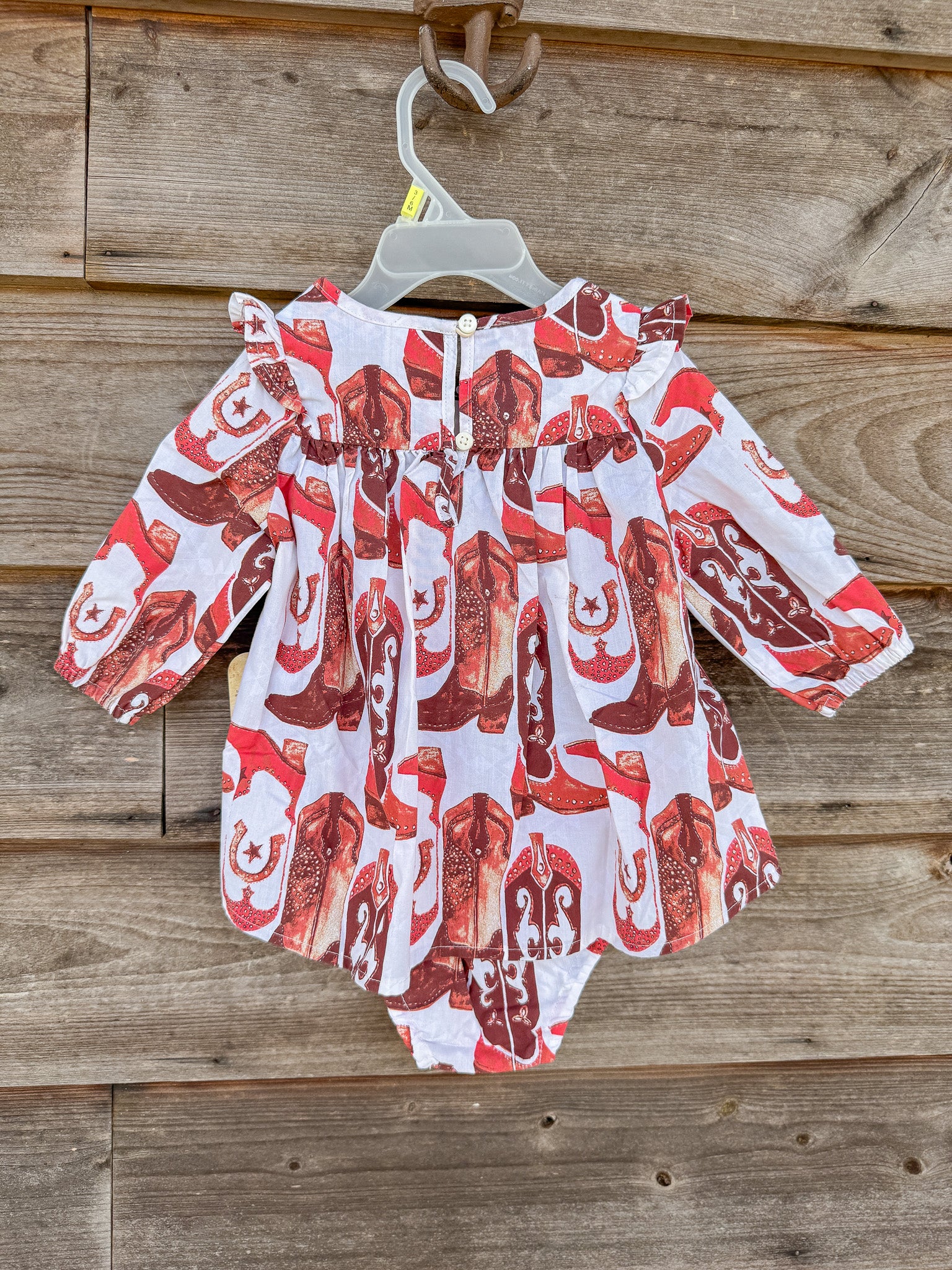 Wrangler Little Girl's Western Print Trapeze Dress - Image 5