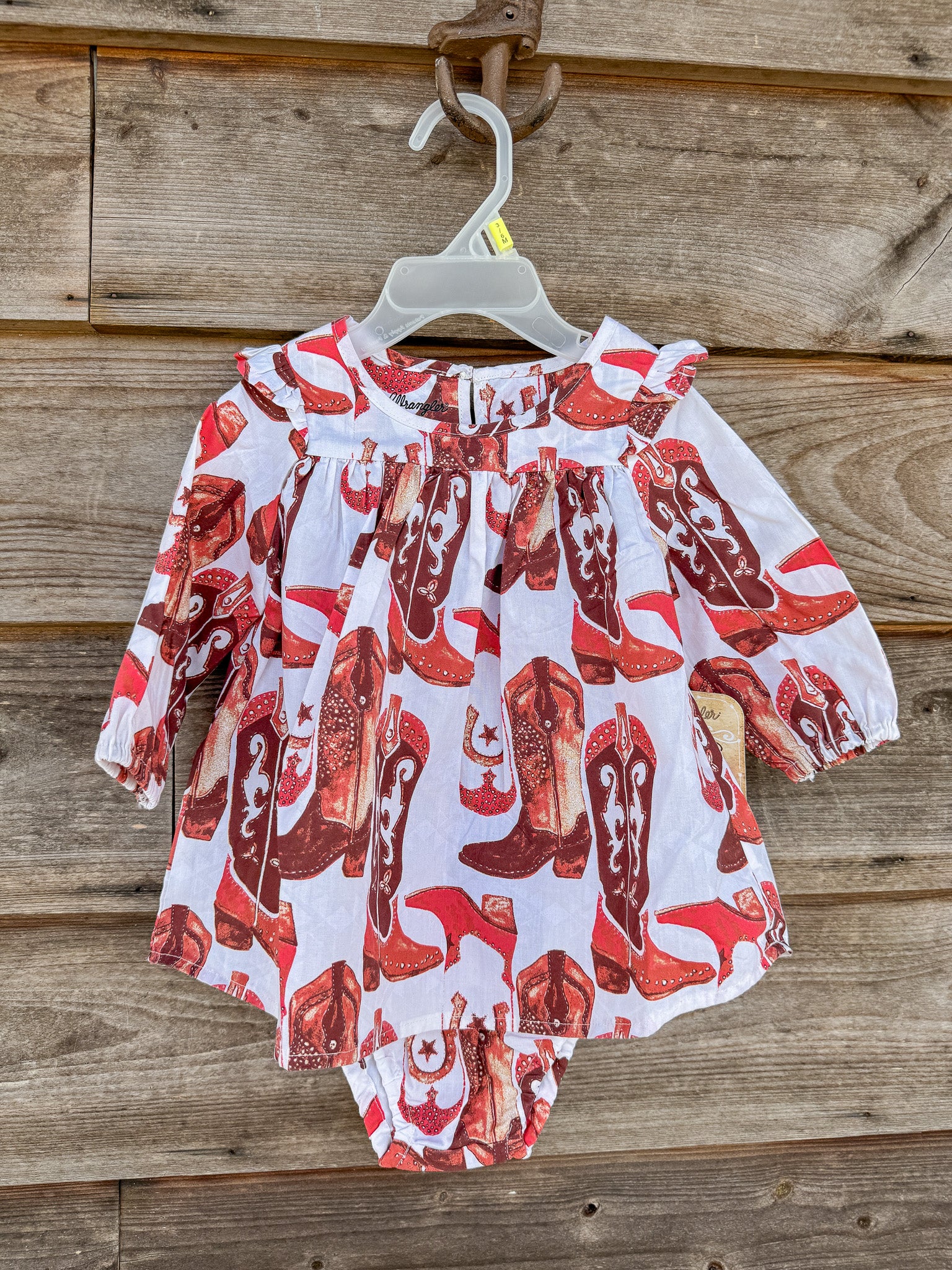 Wrangler Little Girl's Western Print Trapeze Dress - Image 6