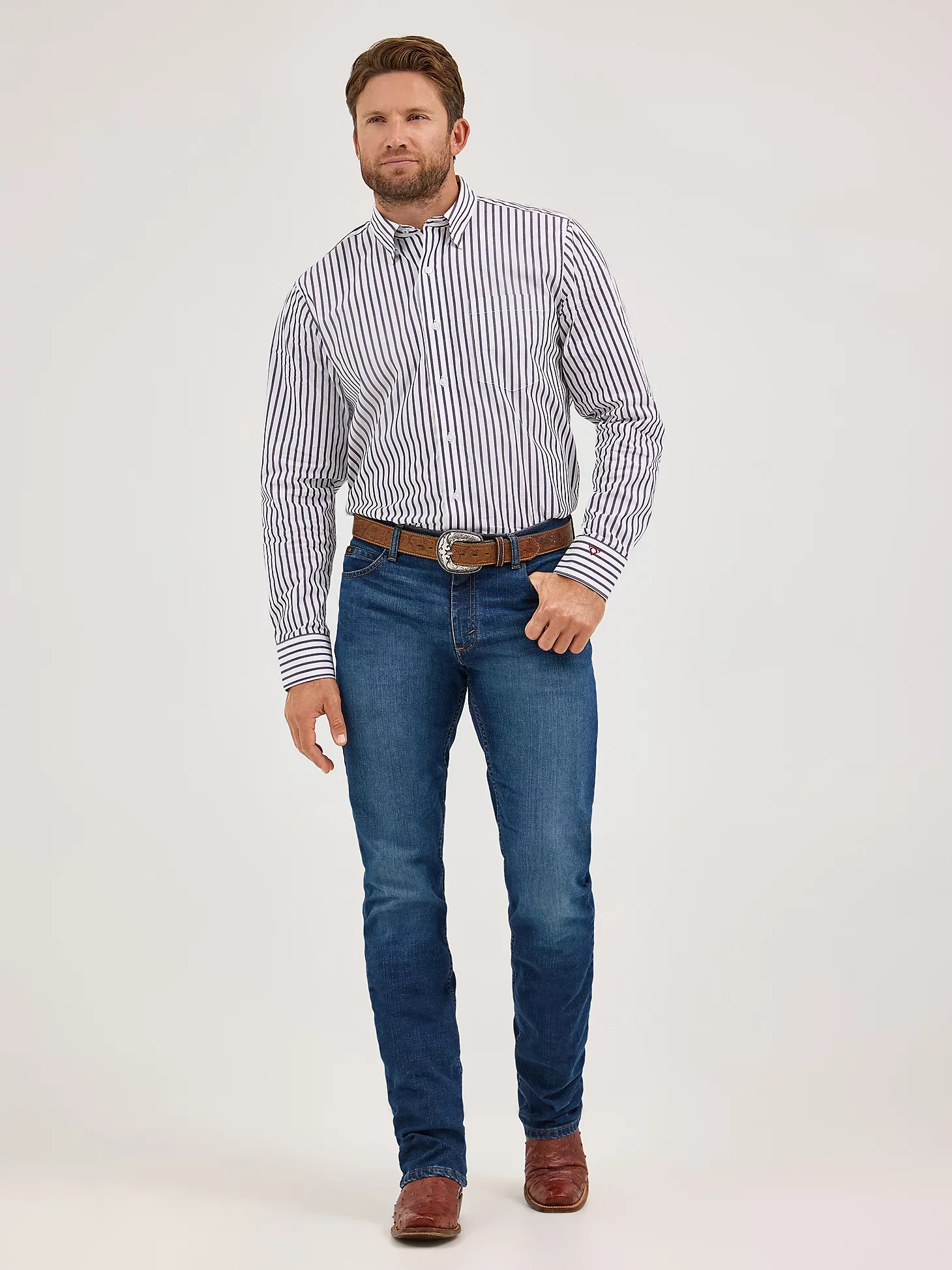 Men's Wrangler Cody Johnson One Pocket Button Down Shirt - Image 4