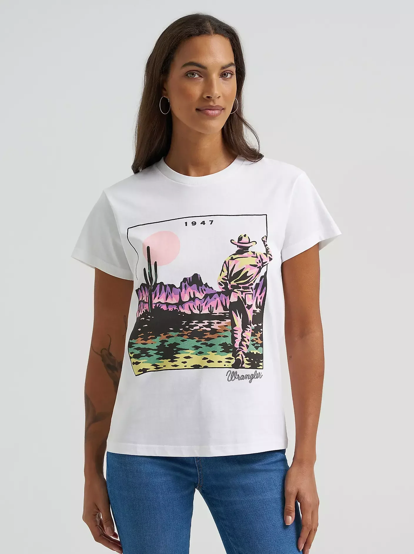 Women's Wrangler Desert Vista 1947 Retro Tee - Image 2
