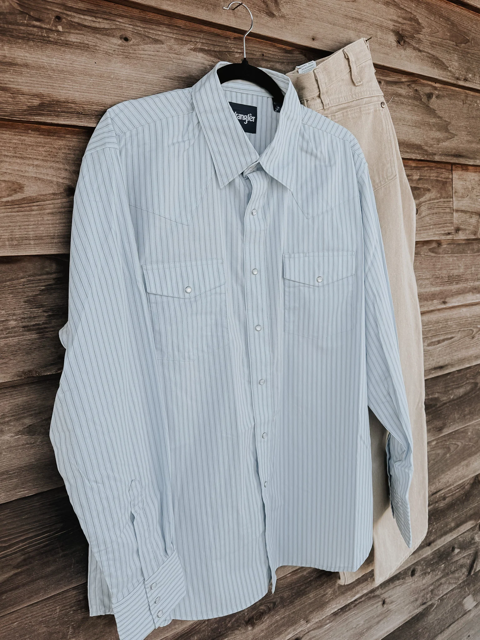 Wrangler Men's Wrinkle Resist Pearl Snap Shirt - Image 5