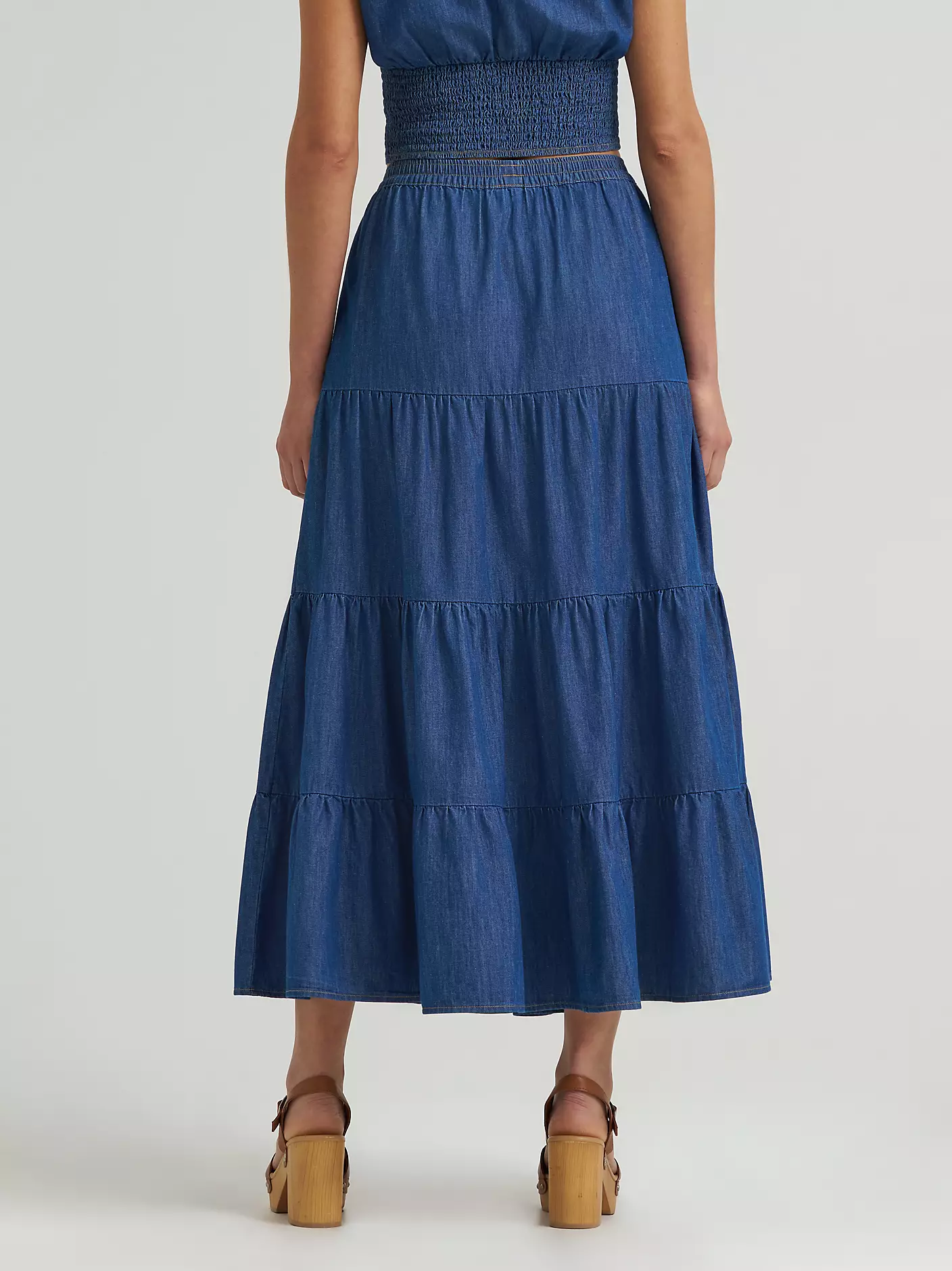 Wrangler Retro Denim Tiered Maxi Skirt - Image 13