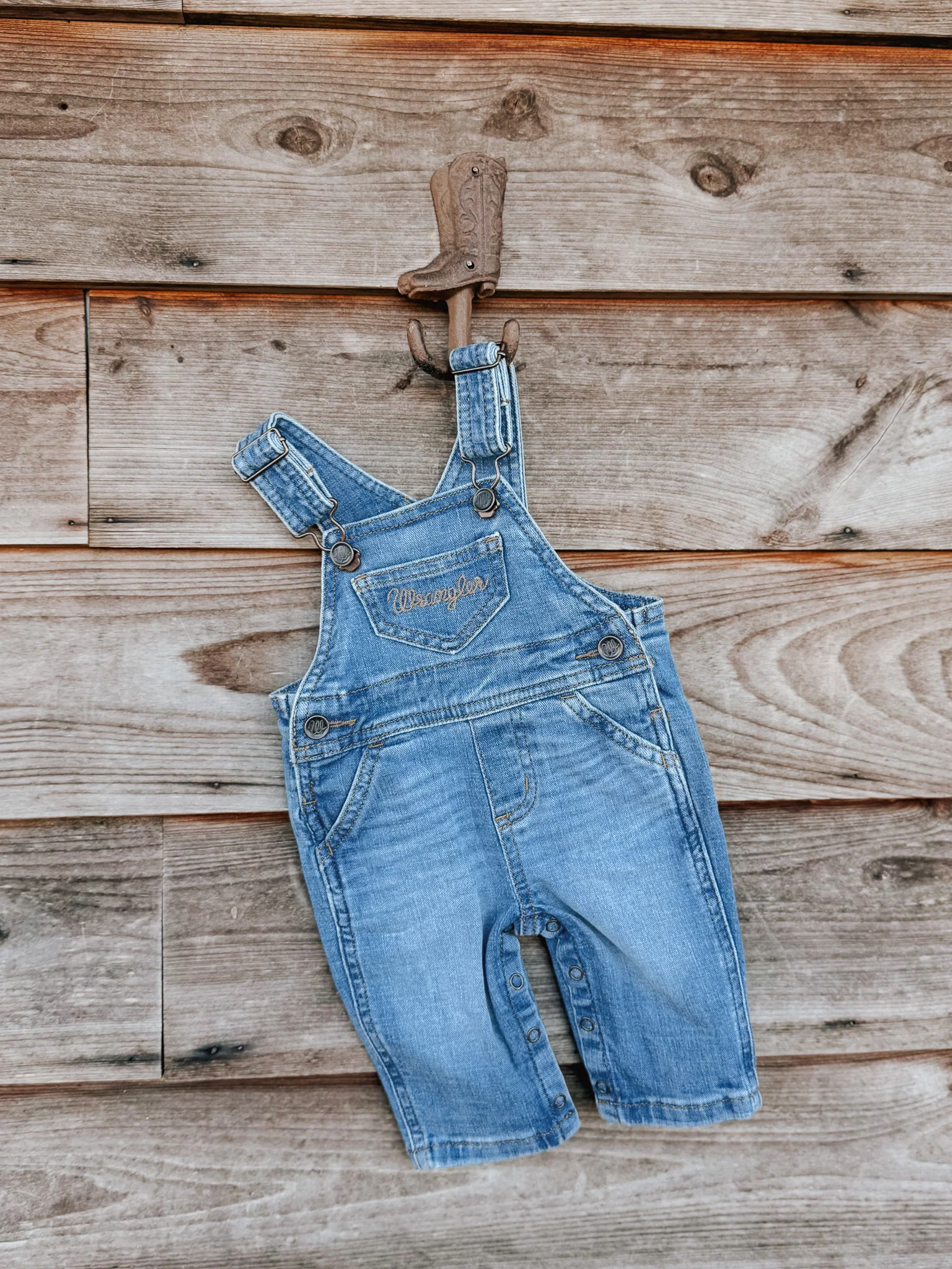 Wrangler Infant & Toddler Kendra Denim Overalls