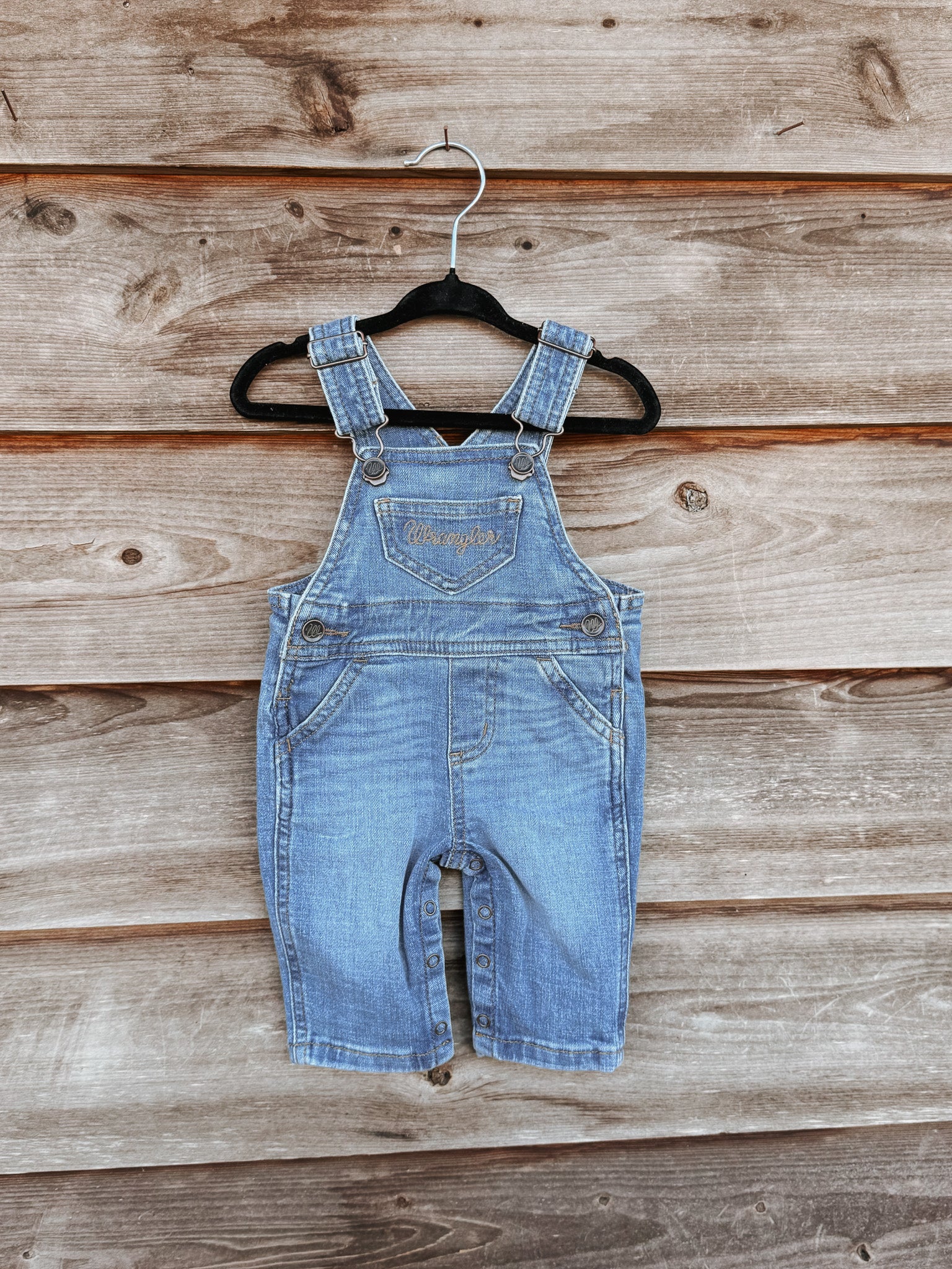 Wrangler Infant & Toddler Kendra Denim Overalls - Image 6