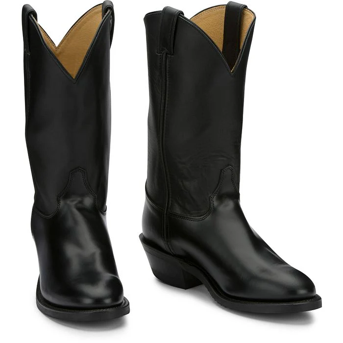 Men's Justin Tobias 12" Black Western Boots