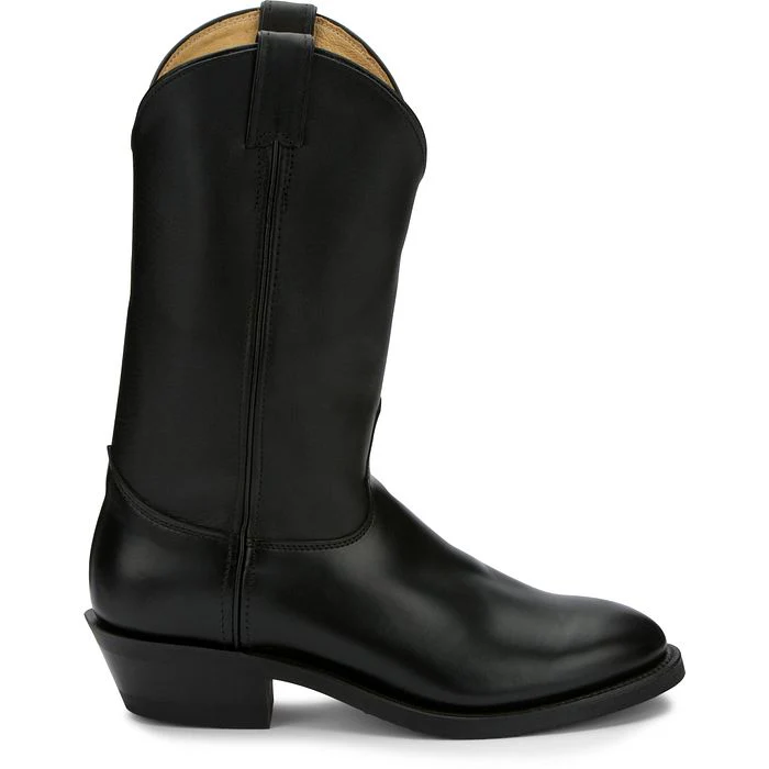 Men's Justin Tobias 12" Black Western Boots - Image 3