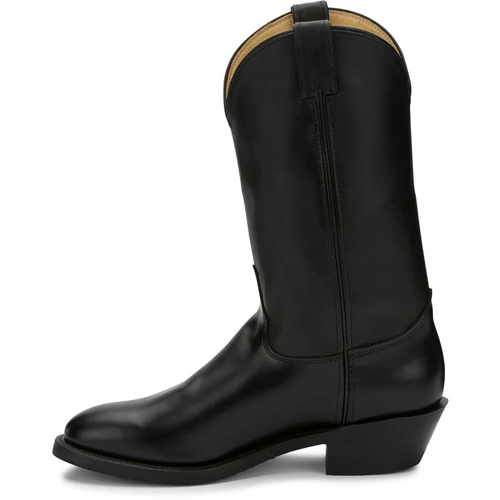 Men's Justin Tobias 12" Black Western Boots - Image 8